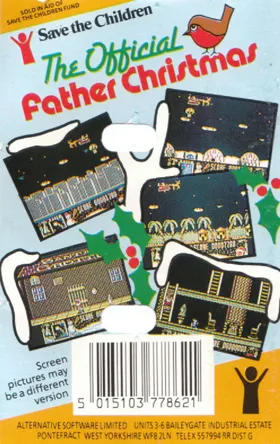 Official Father Christmas (UK) (1989) box cover back